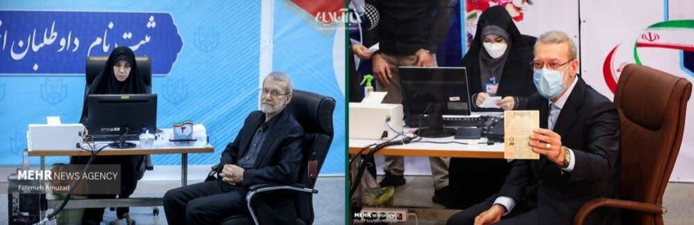 عکس هایی از علی لاریجانی در فاصله دو ثبت‌نام؛ ۱۴۰۰ تا ۱۴۰۳