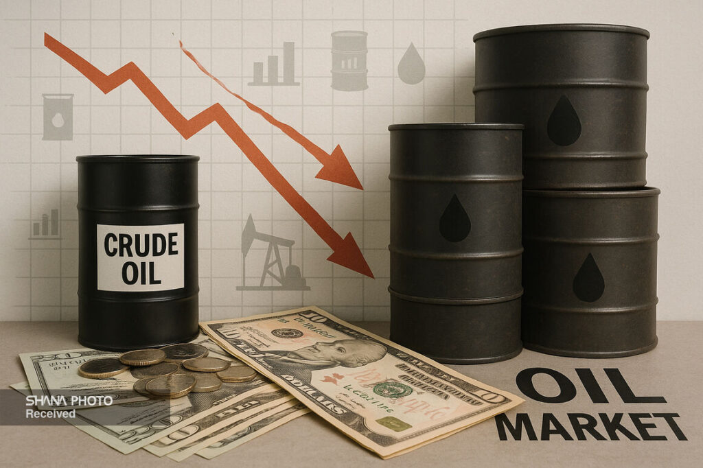 افت قیمت نفت در پی نگرانی از مازاد عرضه