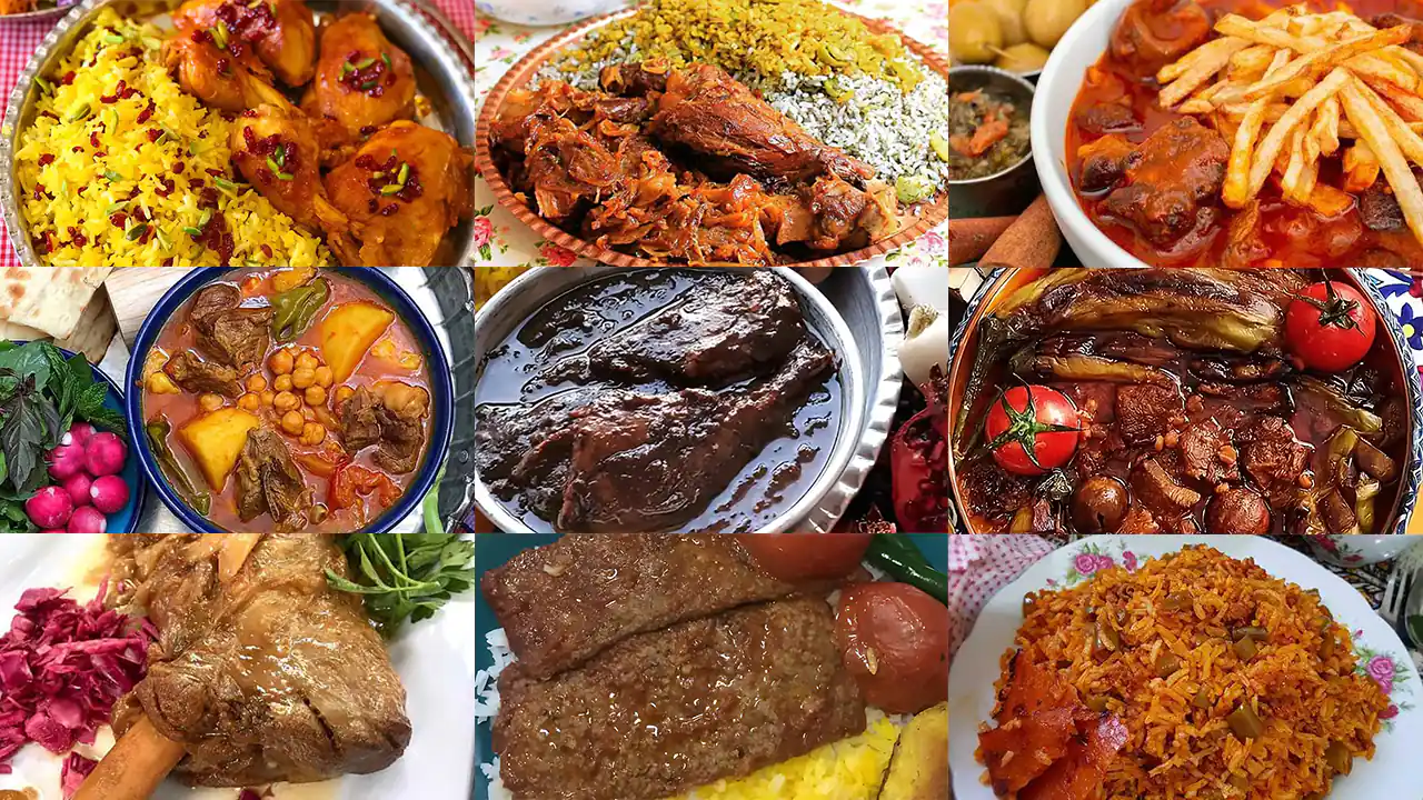 لیست آموزش طرز تهیه انواع غذاهای اصیل ایرانی برای شام و ناهار