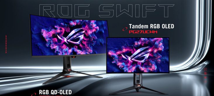 Asus ROG از سه مانیتور OLED در آستانه CES 2026 رونمایی کرد – KitGuru