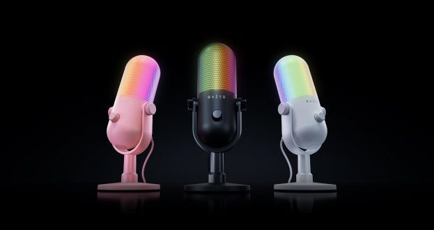 Razer میکروفون‌های ۳۲ بیتی DSP سرین V3 Chroma را معرفی کرد – KitGuru