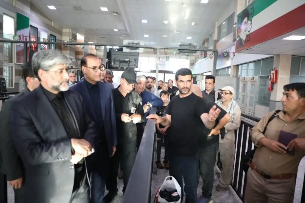 بازدید رئیس کل دادگستری استان آذربایجان غربی از پایانه مرزی تمرچین و نحوه خدمت رسانی به زائران اربعین حسینی/استقرار کشیک قضایی در پایانه مرزی