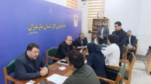 رسیدگی رئیس کل دادگستری مازندران به درخواست ۱۸۶ نفر ازمراجعان